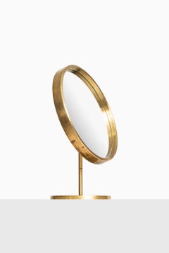 Table mirror in brass produced by Glas mäster in Sweden