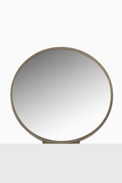 Table Mirror in Pewter and Wood by Nils Fougstedt, 1931