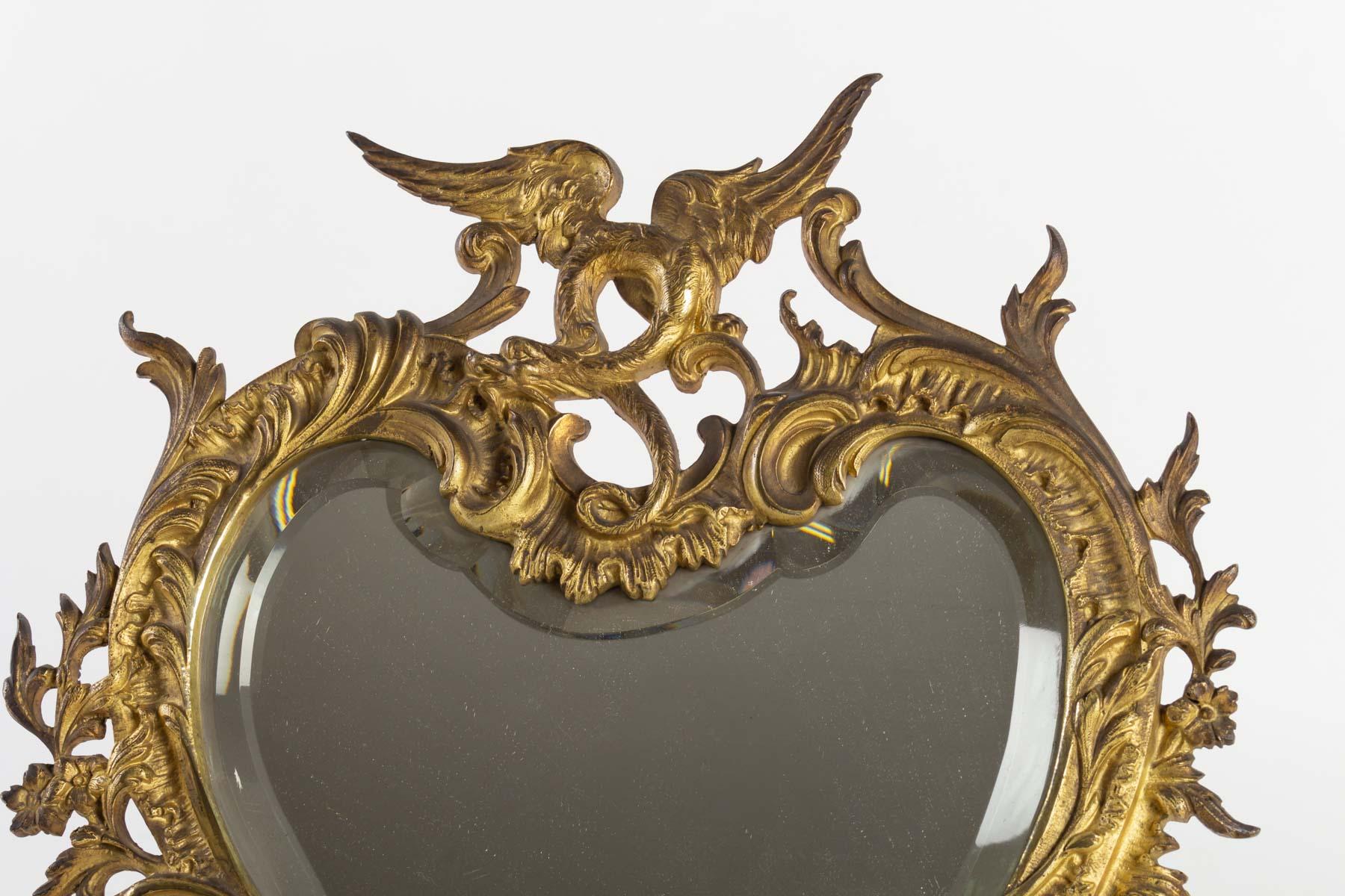 Table Mirror Rococo In Good Condition In Saint-Ouen, FR