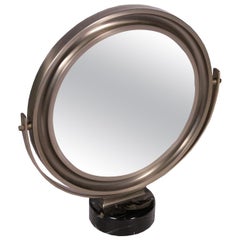 Table Mirror Sergio Mazza Marble Chromed Metal, 1960s-1970s