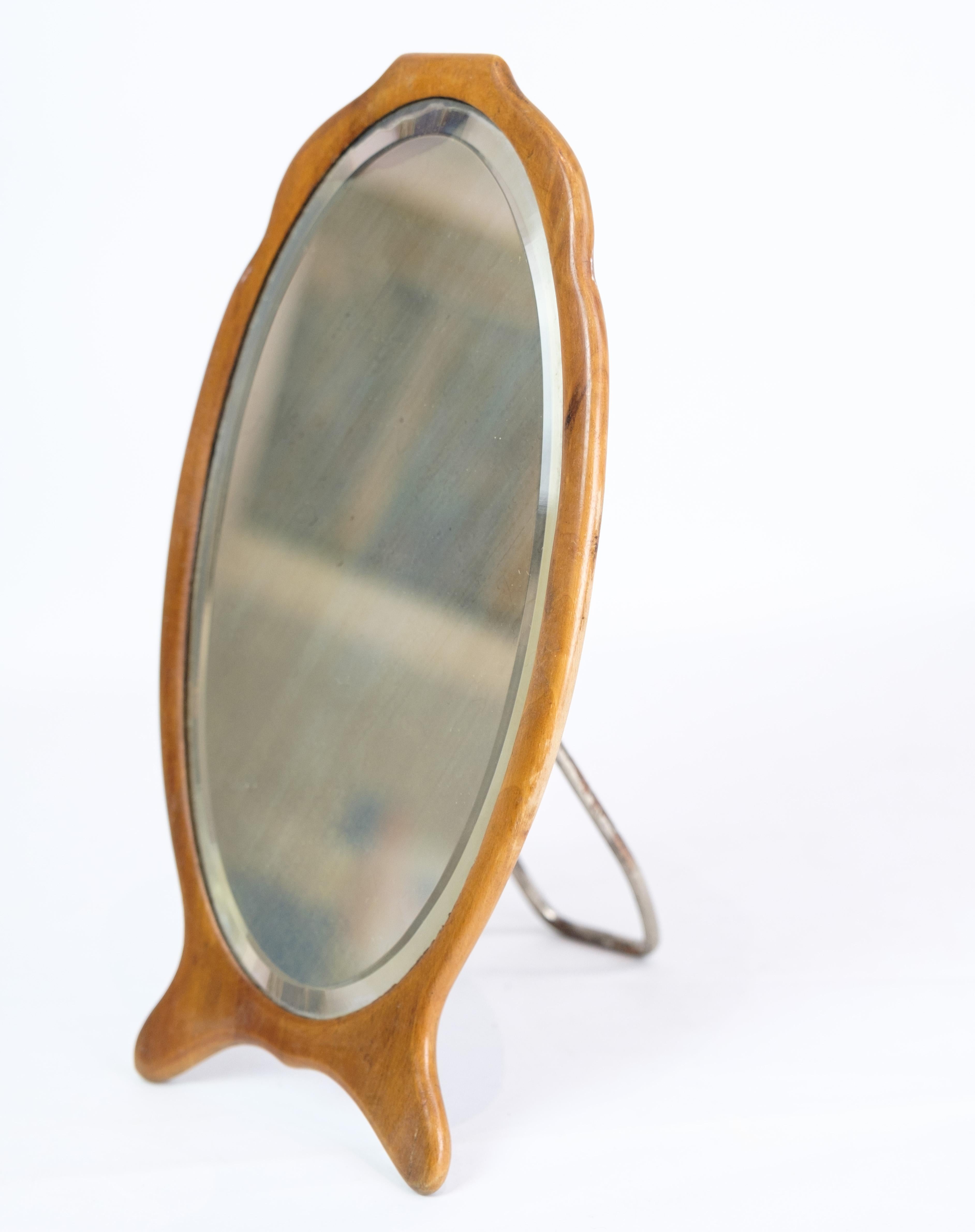 Table Mirror, Walnut, 1880s In Good Condition For Sale In Lejre, DK