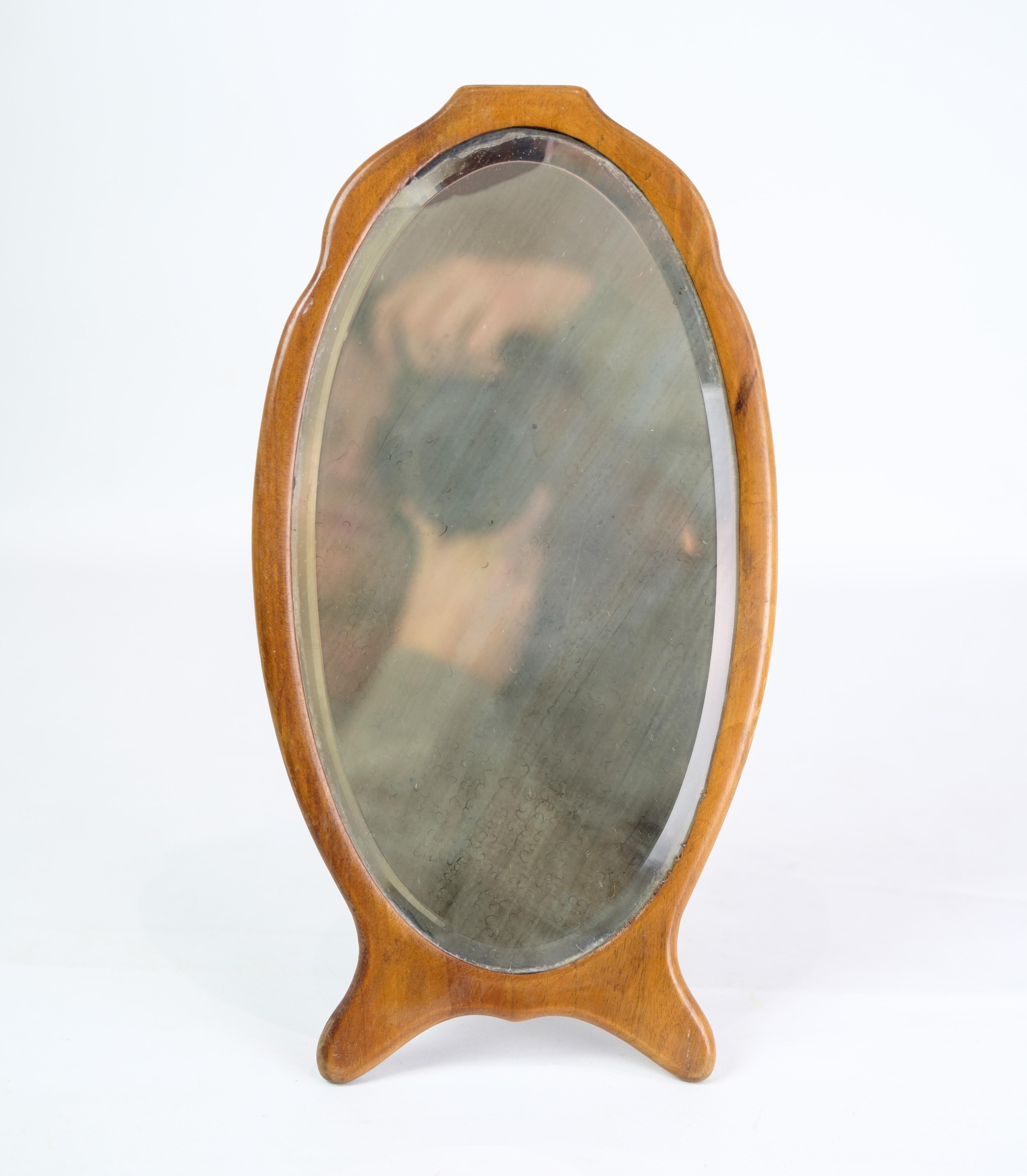 Fin du XIXe siècle Miroir de table, noyer, années 1880 en vente