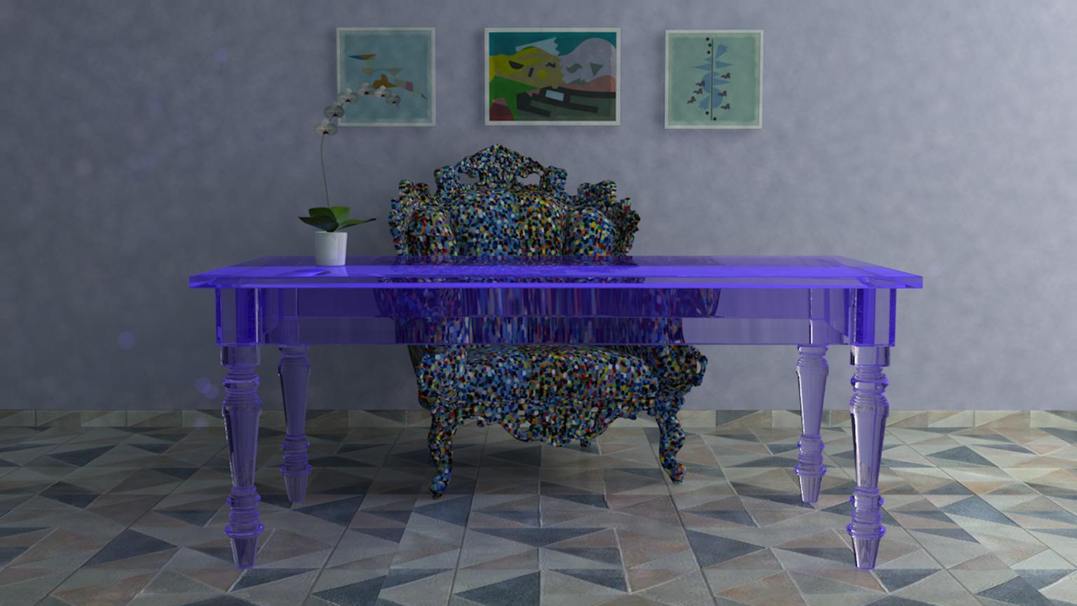 italien Table modèle post rural de Studio Superego, Italie en vente