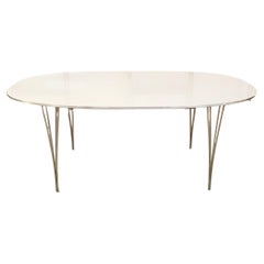 Retro Table Model "Super Ellipse" by Arne Jacobsen, Piet Hein and Bruno Mathsson 