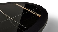Table Monta in Black Wood and Marble by Charlotte Perriand for Cassina