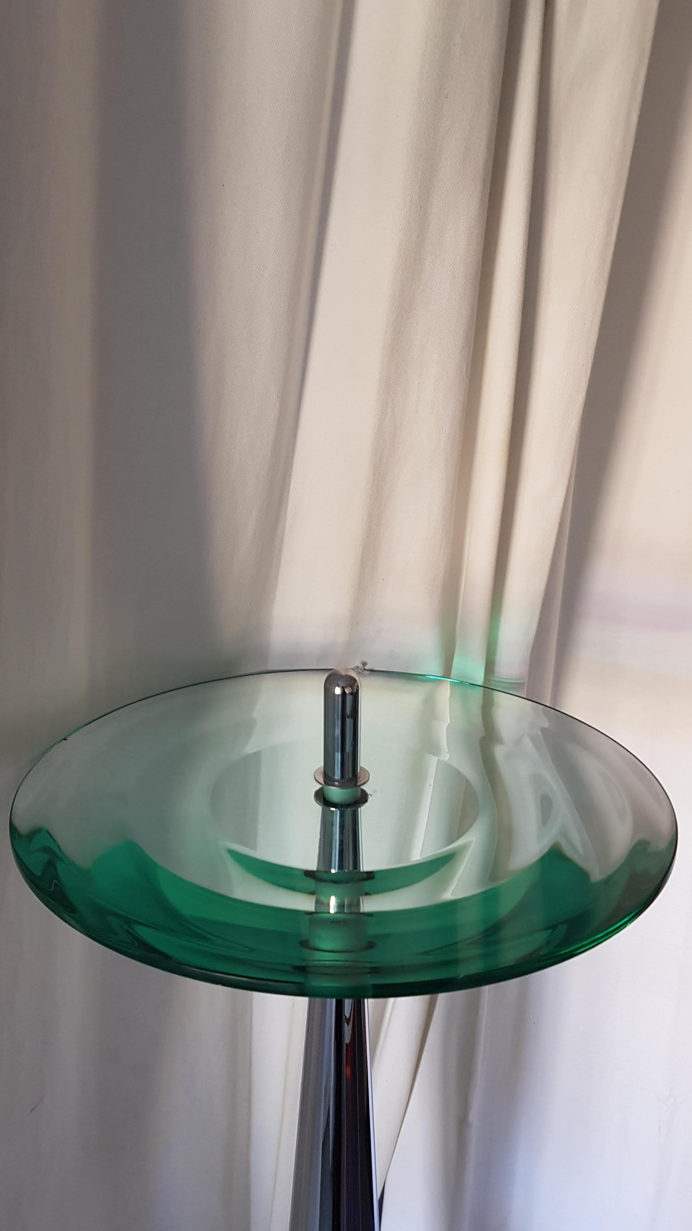 Table Murano Glass and Metal In Excellent Condition For Sale In Nice, Paca