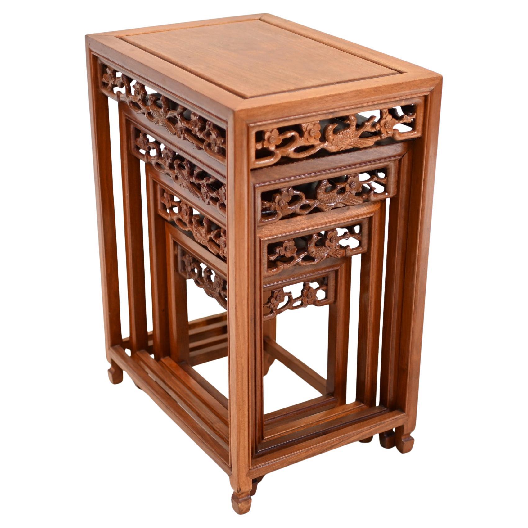 Table Nest 4 Chinese Tables Side Table Quartetto Hardwood