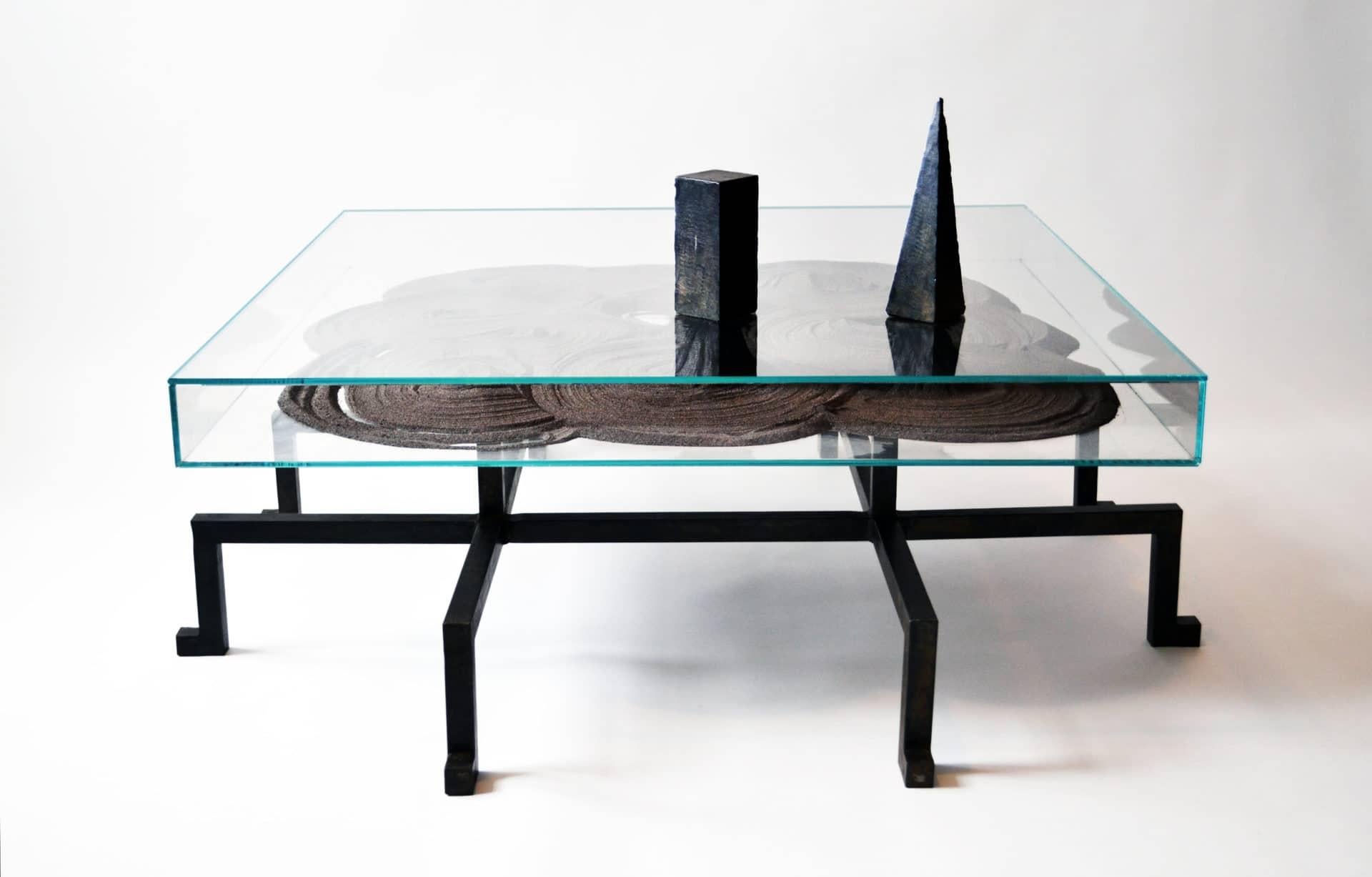 Glass Table No. 5 by J.M. Szymanski For Sale