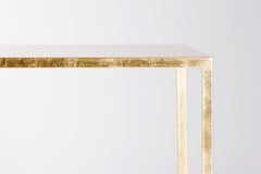 Table Opinion Ciatti ILtavolo design Lapo Ciatti - Gold leaf - W 220 cm 86.6 inc