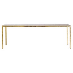 Table Opinion Ciatti ILtavolo design Lapo Ciatti - Gold leaf - W 260 cm 102.4 in