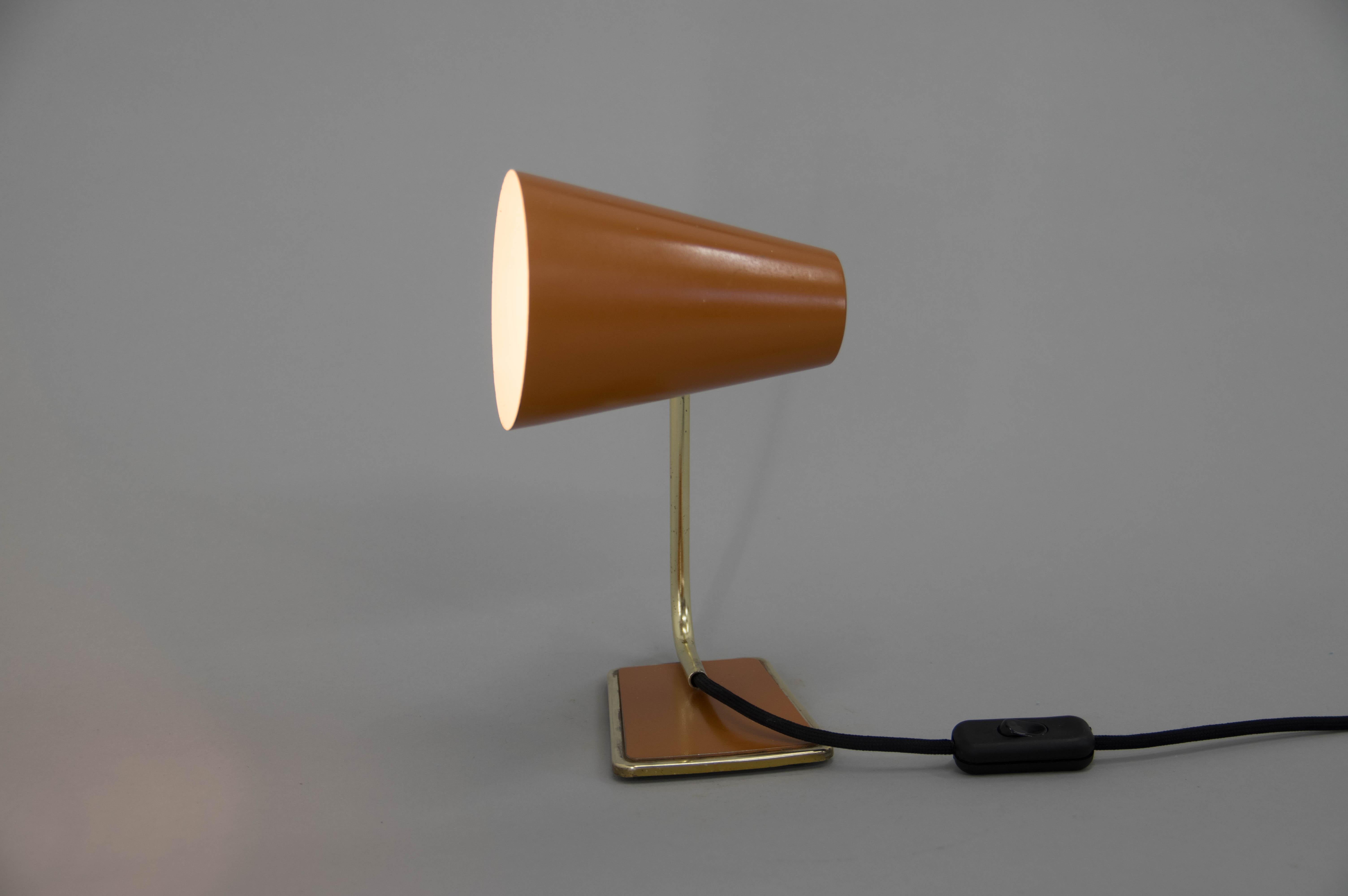 Table or Bedside Lamp, Czechoslovakia, 1960s In Good Condition In Praha, CZ