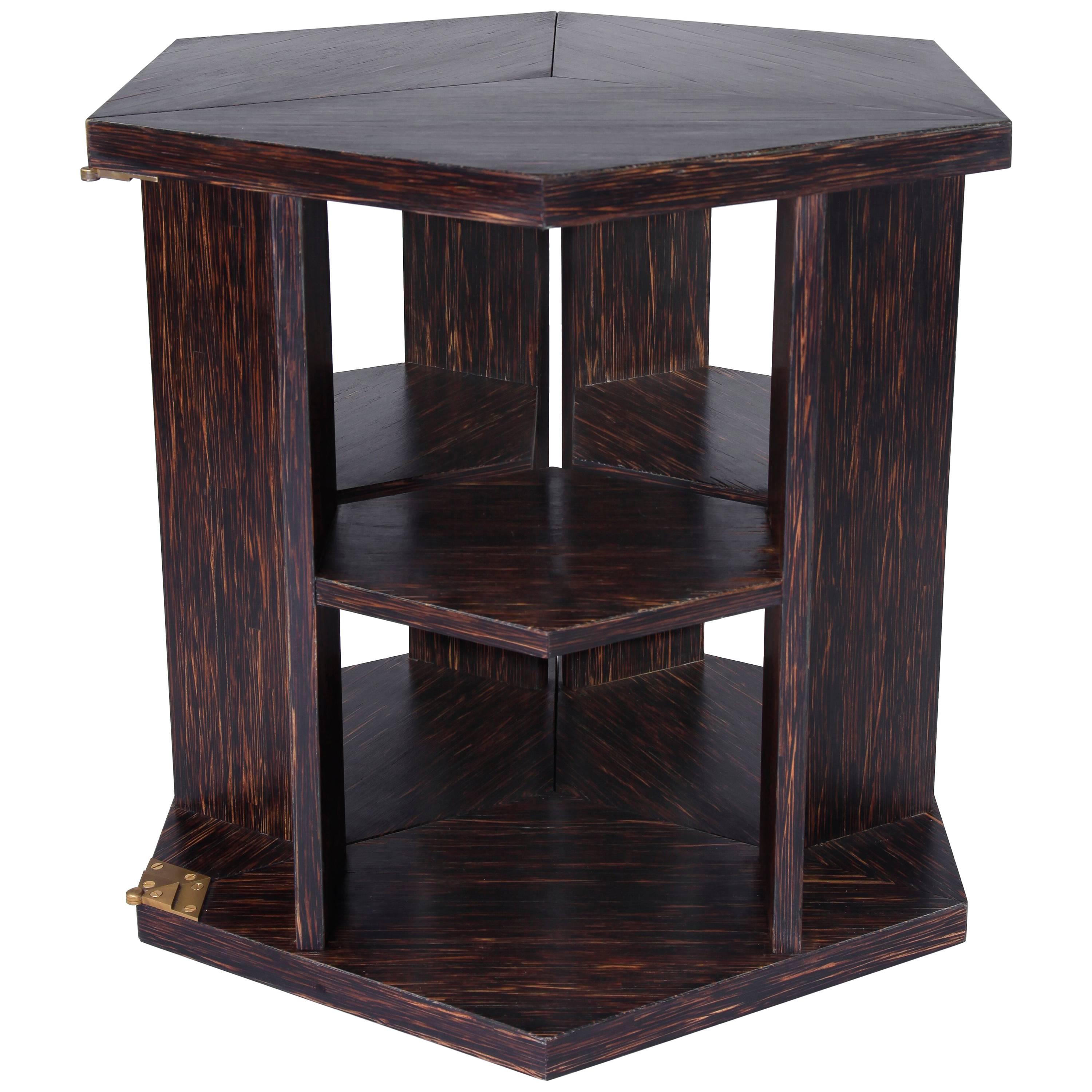 Table or Bookcase by Eugene Printz in Palmwood For Sale