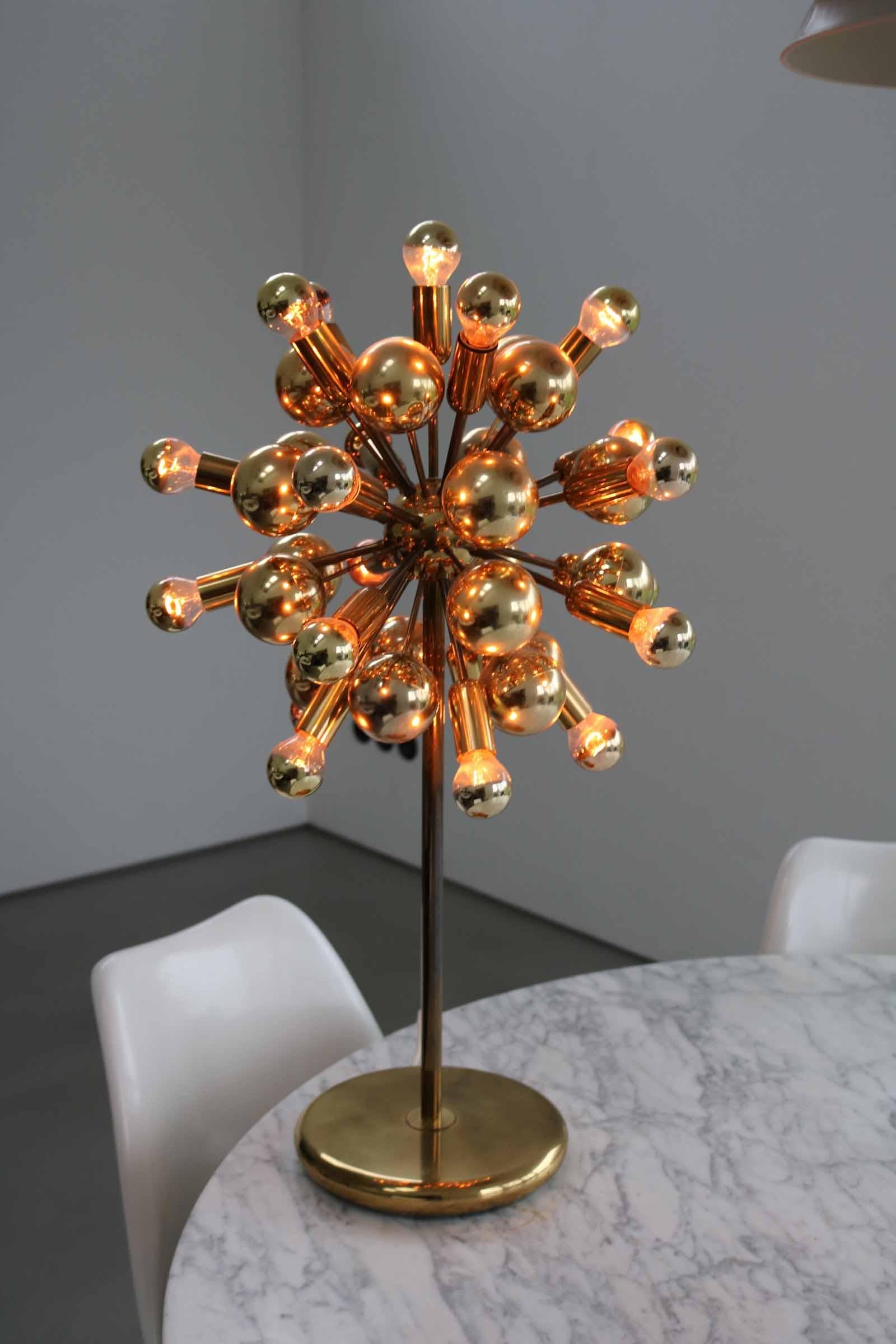 Mid-Century moderno Lampada Sputnik da tavolo o da terra di Cosack Leuchten, Germania, anni '60