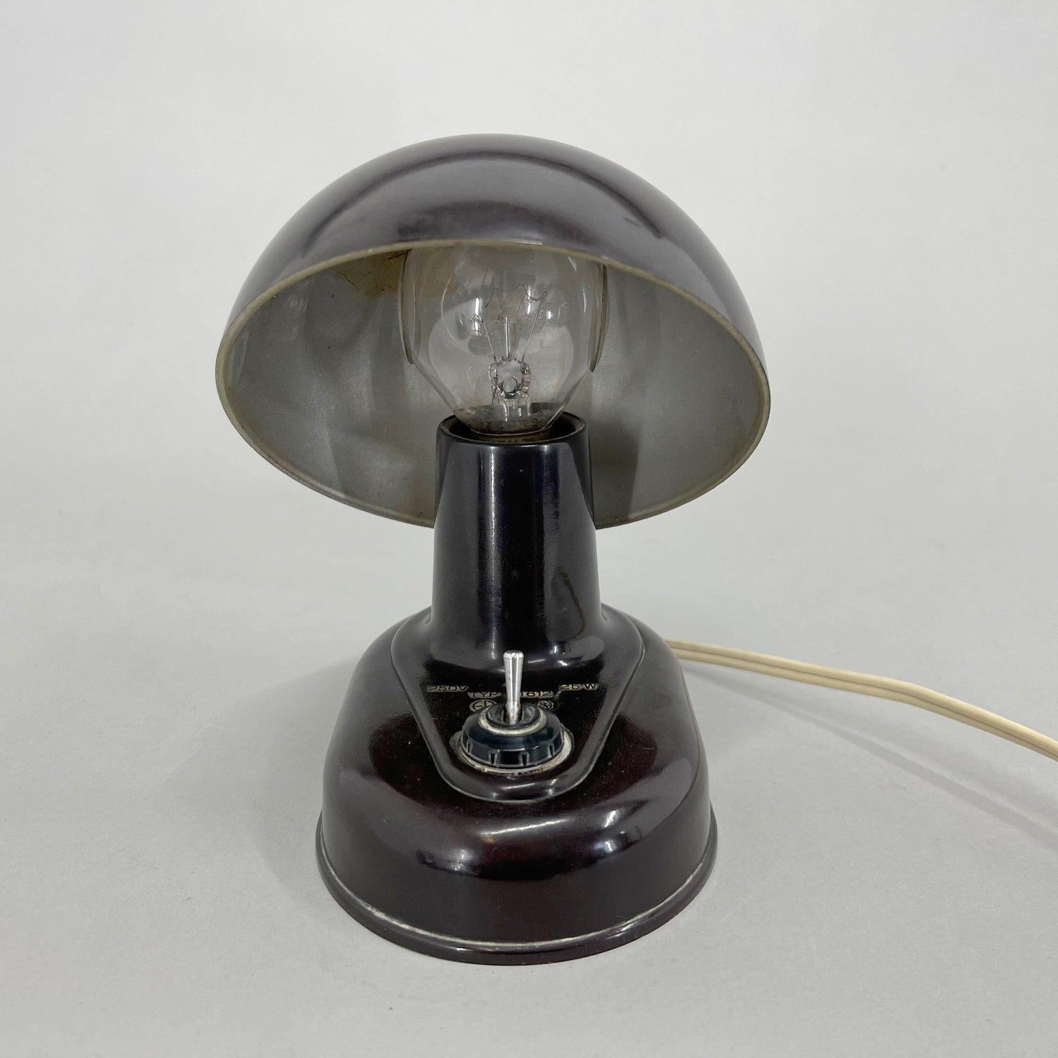 20th Century Table or Wall Bakelite Mushroom Lamp, 1960's