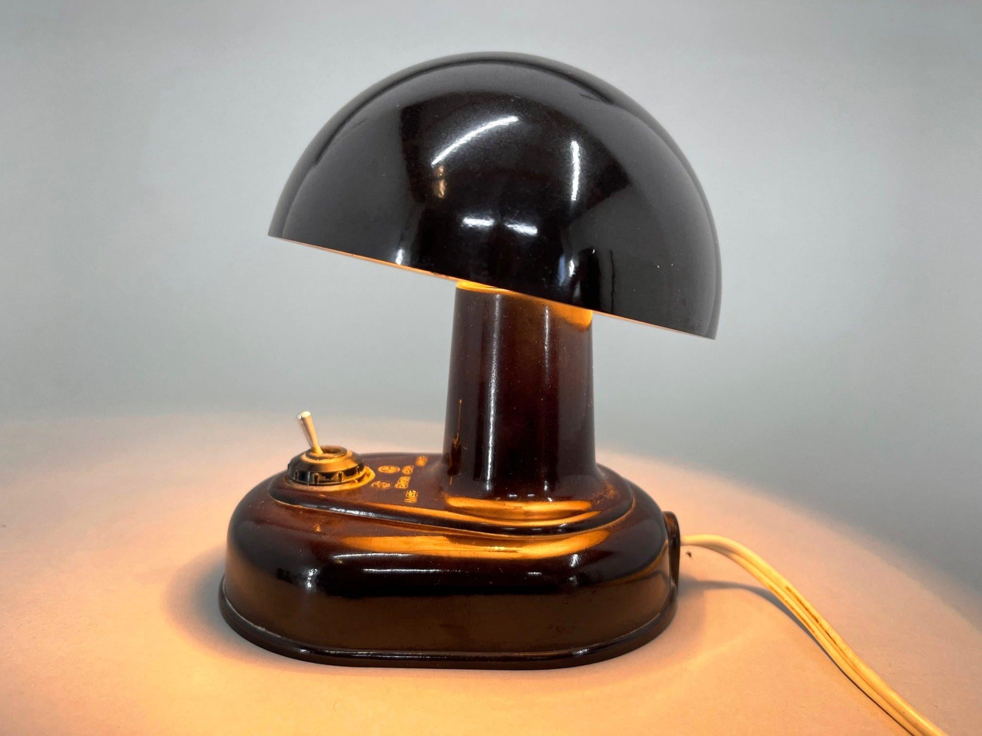 Table or Wall Bakelite Mushroom Lamp, 1960's 2