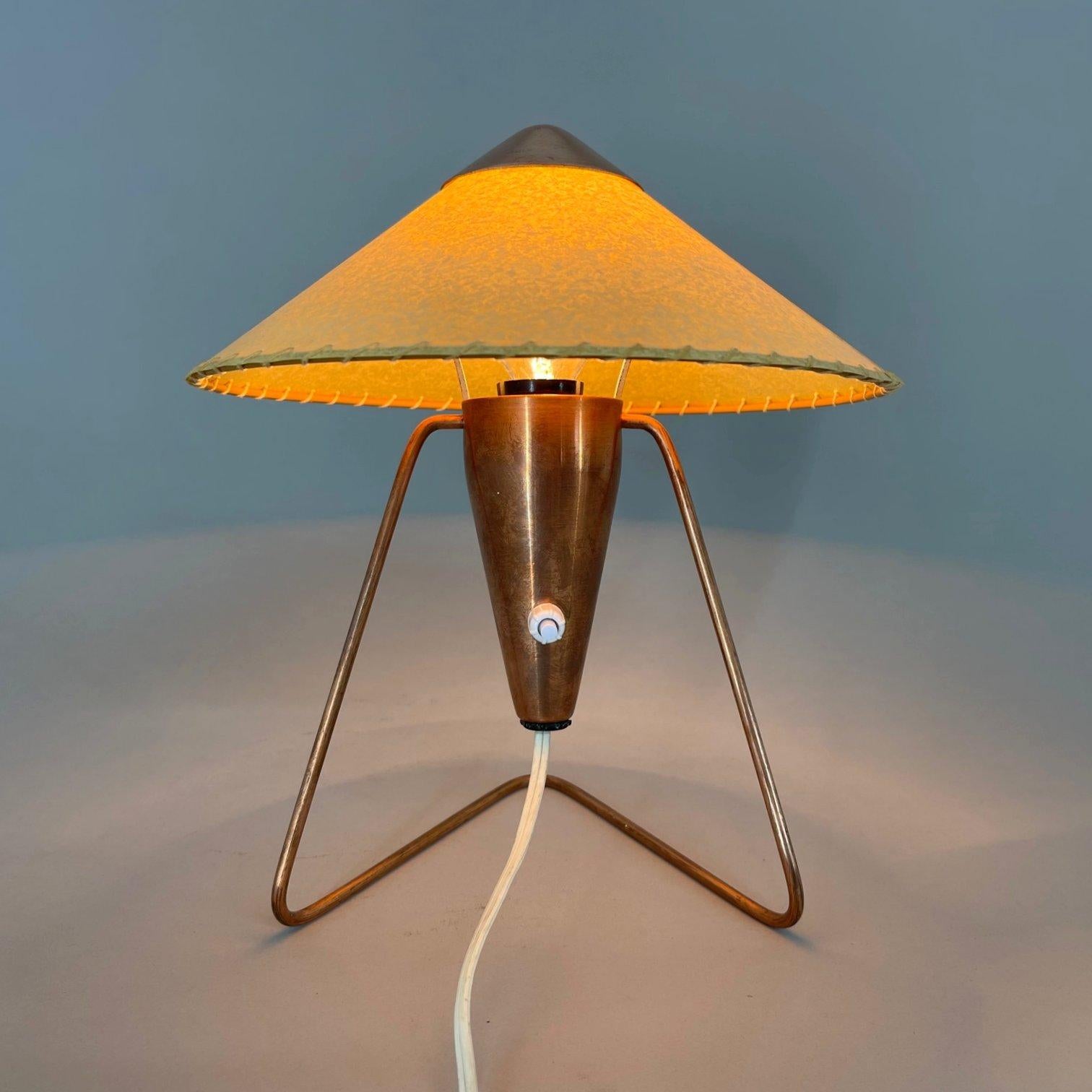 Metal Table or Wall Lamp by Helena Frantova for OKOLO, Czechoslovakia, 1950's For Sale