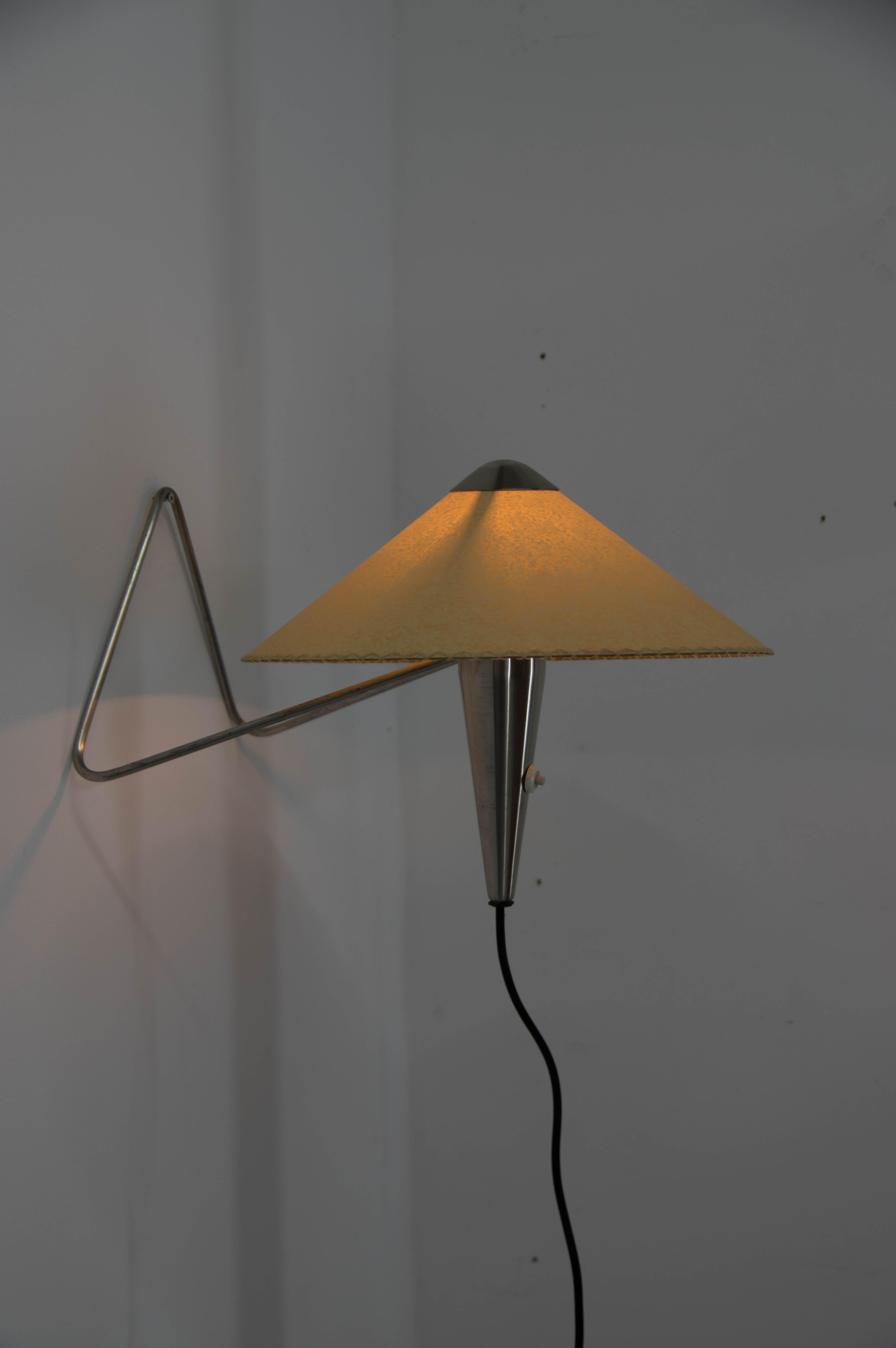 Table or Wall Lamp by Helena Frantova for Okolo, Czechoslovakia, 1950s 1