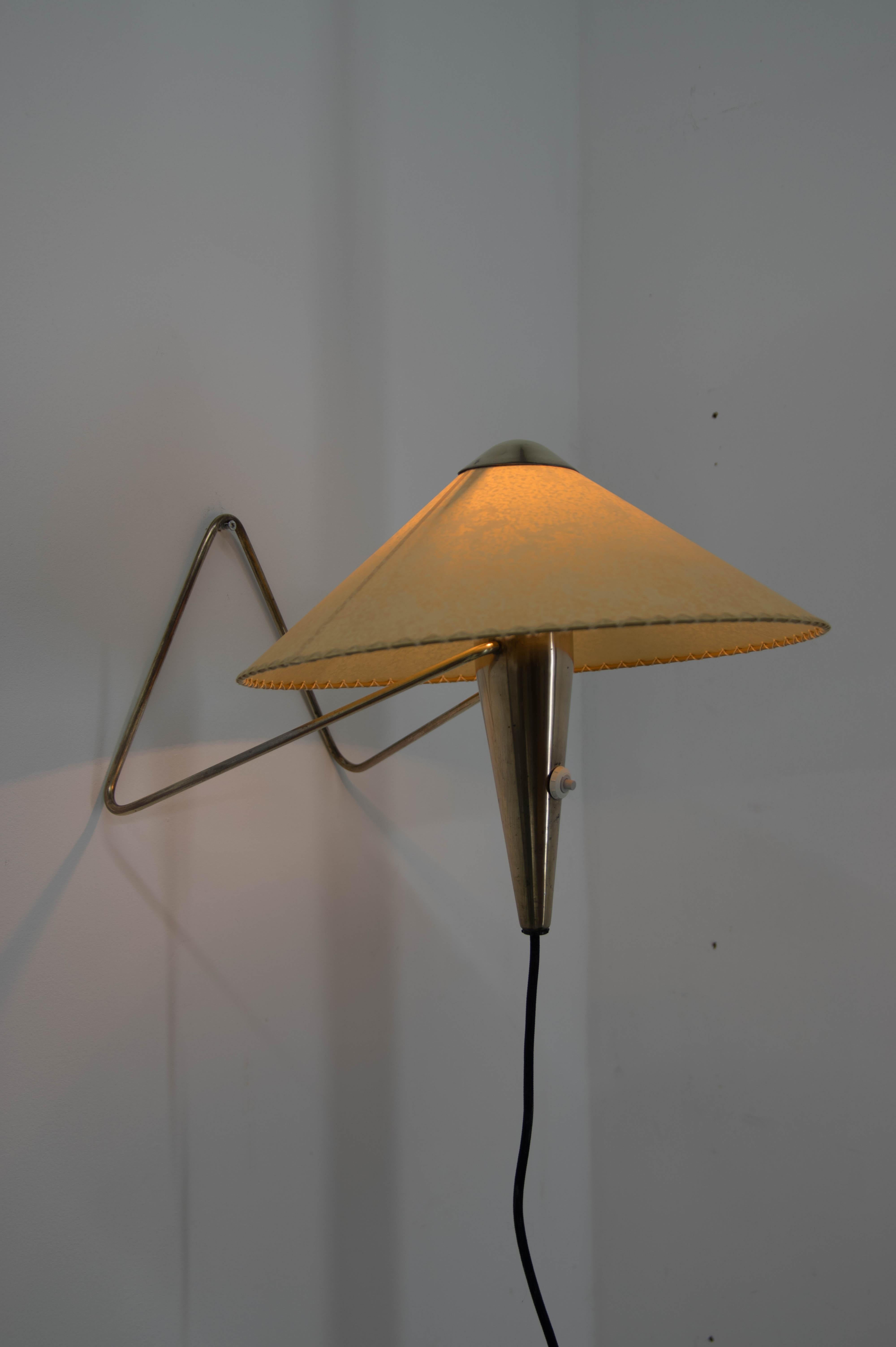 Table or Wall Lamp by Helena Frantova for Okolo, Czechoslovakia, 1950s 2