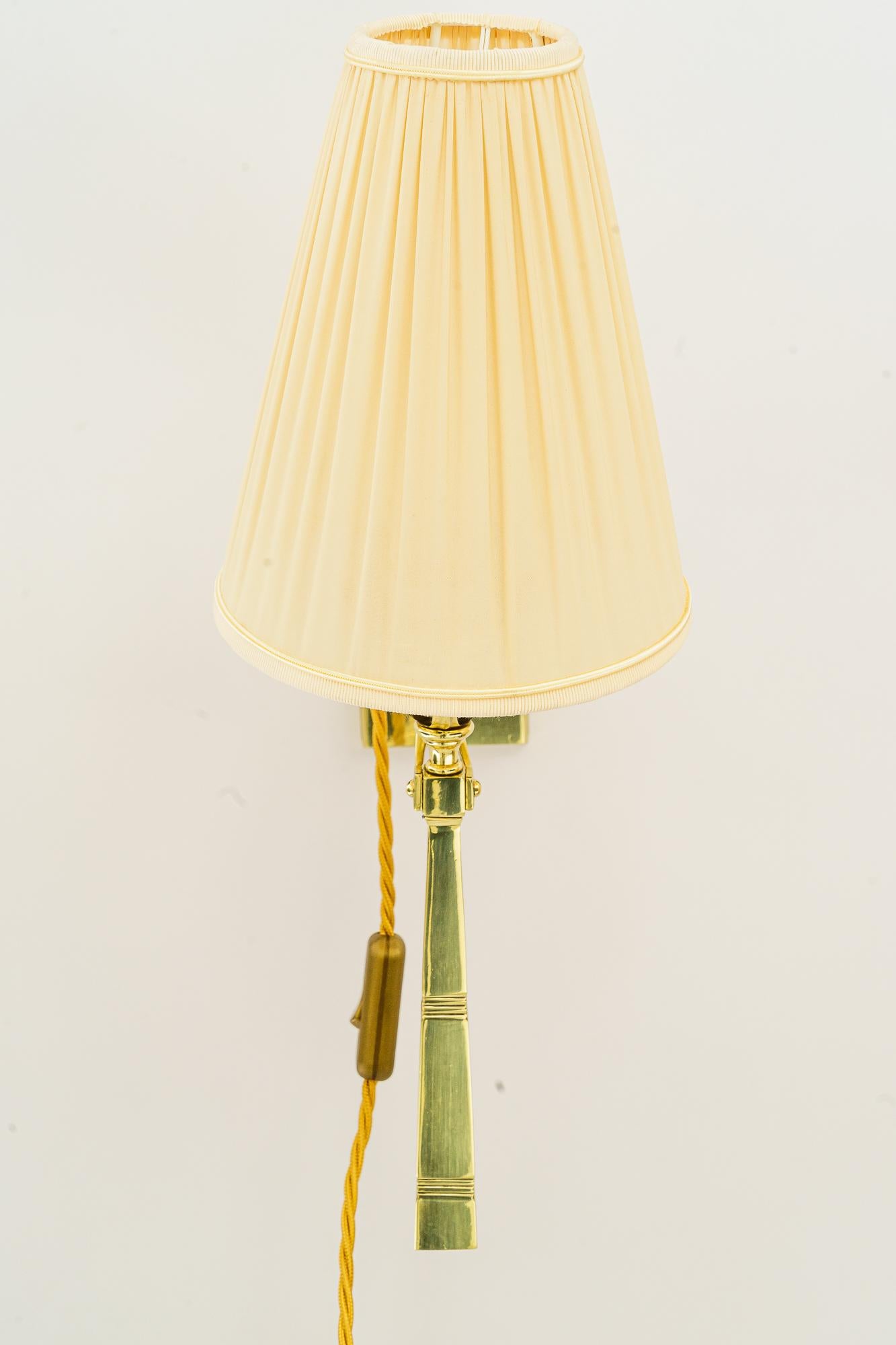 Table or Wall lamp with fabric shade vienna around 1920s For Sale 1