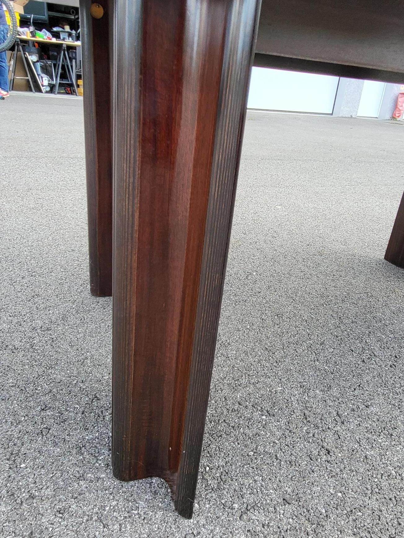 Table ou bureau Mim Roma en bois de palissandre et placage Italie vers 1980 Bon état - En vente à London, England