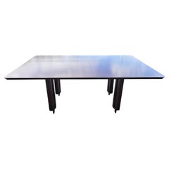 Table ou Bureau Mim Roma en bois de palissandre et placage Italie Circa 1980
