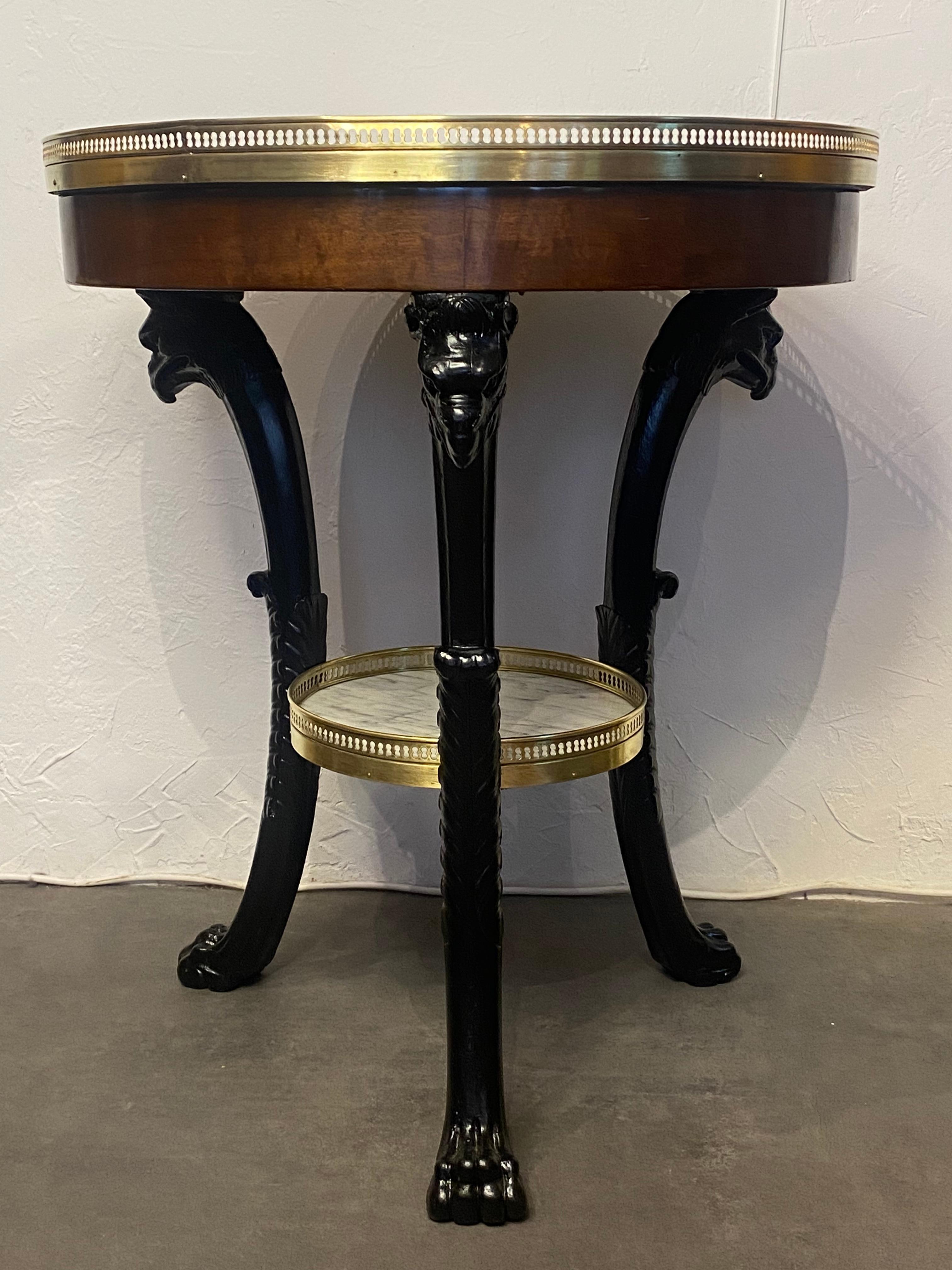 French Table/pedestal Table - B. Molitor - Empire Period - France - 18th Century For Sale