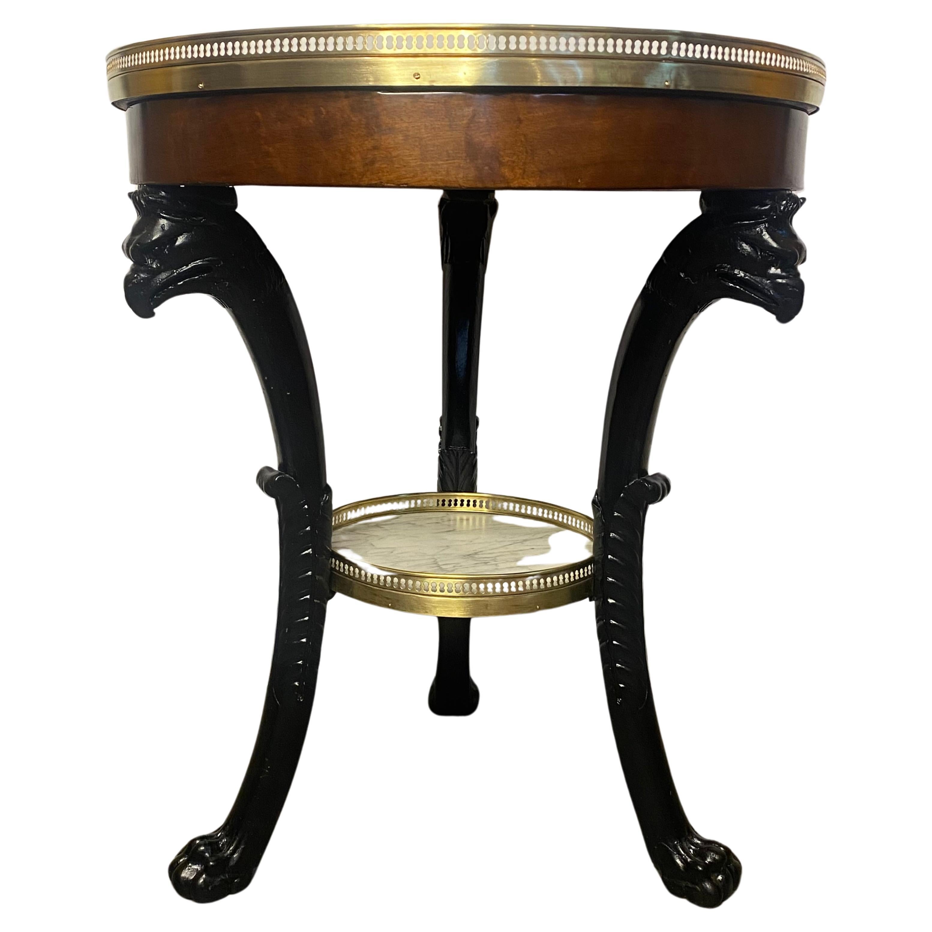 Table/pedestal Table - B. Molitor - Empire Period - France - 18th Century For Sale