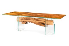 Table Portofino, in Glass and Olive-Tree Wood, Italy
