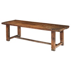 Table Refectory Dining Long Farmhouse Elm 18Century Folk Vernacular Seats 12-14