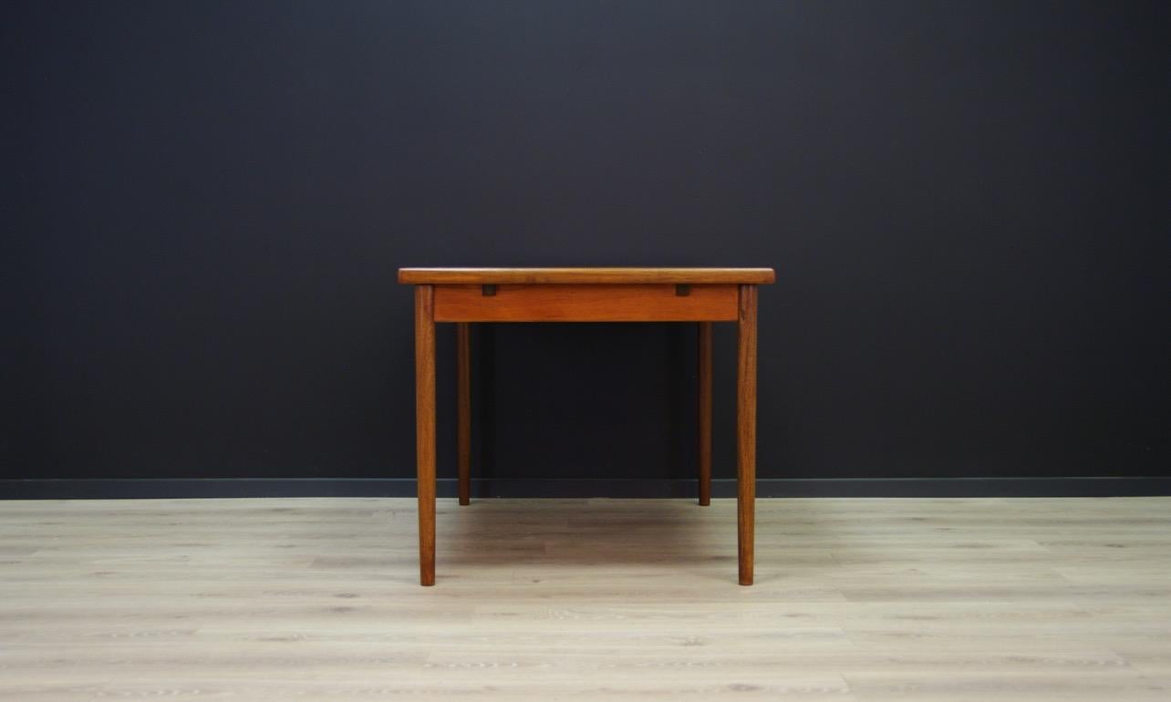 Table Retro Teak Danish Design Vintage Classic Bronze, 1960s For Sale 4