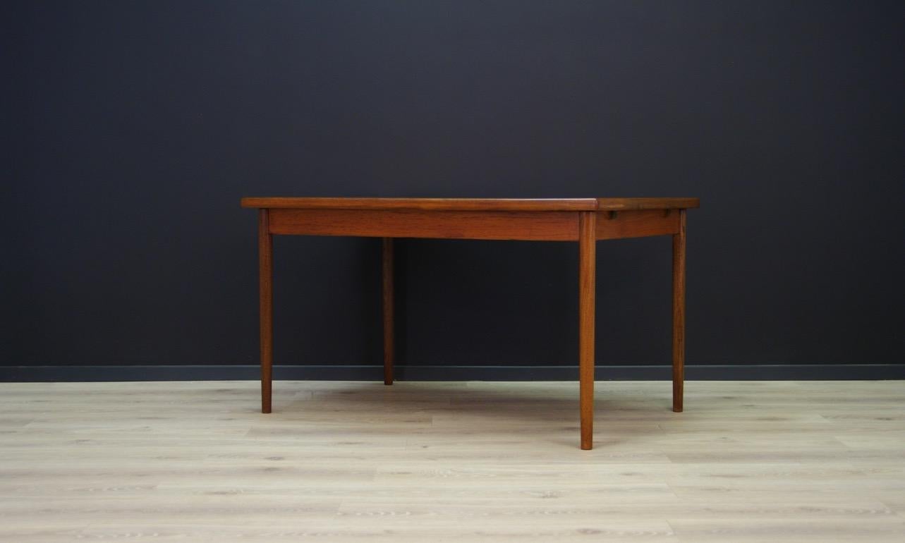 Mid-Century Modern Table Retro Teak Danish Design Vintage Classic Bronze, 1960s For Sale