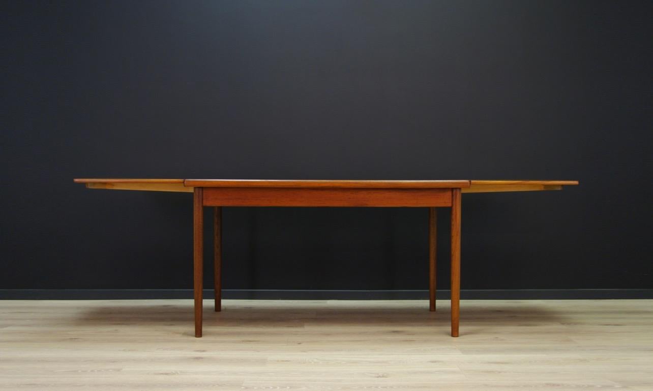 Veneer Table Retro Teak Danish Design Vintage Classic Bronze, 1960s For Sale