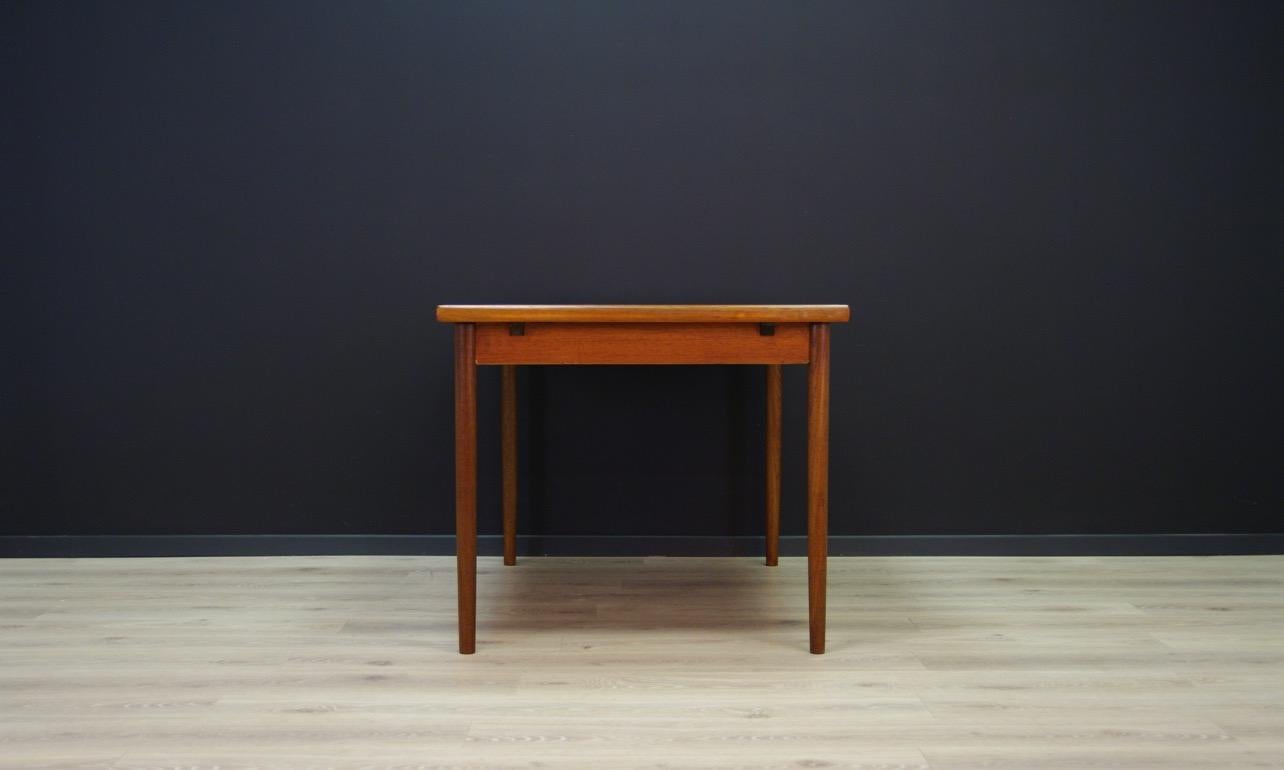 Table Retro Teak Danish Design Vintage Classic Bronze, 1960s For Sale 2