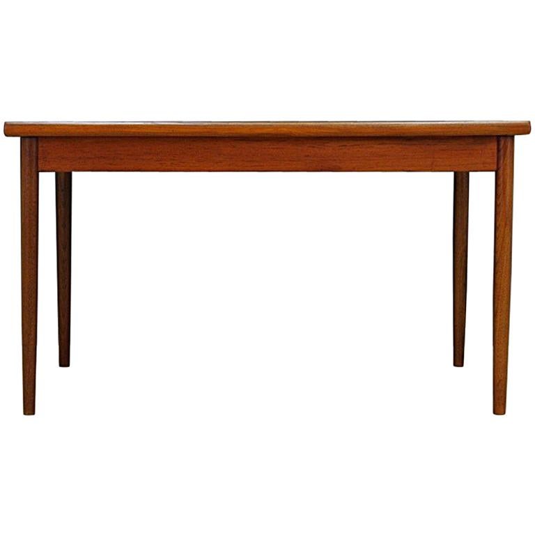 Table Retro Teak Danish Design Vintage Classic Bronze, 1960s For Sale