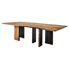 Table Riva 1920 Table à feu Design Marco Piva / L 240 cm 94.5 inch