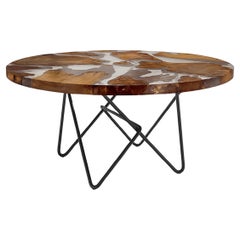 Tisch Riva 1920 Kauri Erde aus altem Kauriholz Design Renzo Piano 180cm 70.9