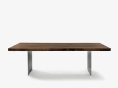 Table Riva 1920 Natura Extra Natural Sides - W 200 cm 78.7 inch - Walnut