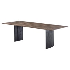 Table Riva 1920 Rewood Line design Authentic Design W 220 cm 86.61 inch - Walnut