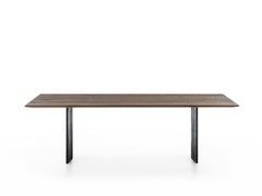 Table Riva 1920 Rewood Line design Authentic Design W 260 cm 102.36 in - Walnut