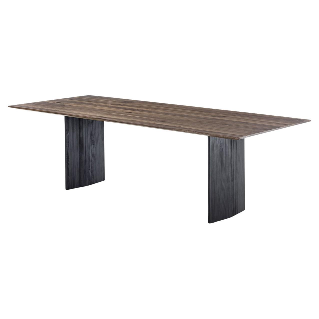 Table Riva 1920 Rewood Line design Authentic Design W 280 cm 110.24 in - Walnut
