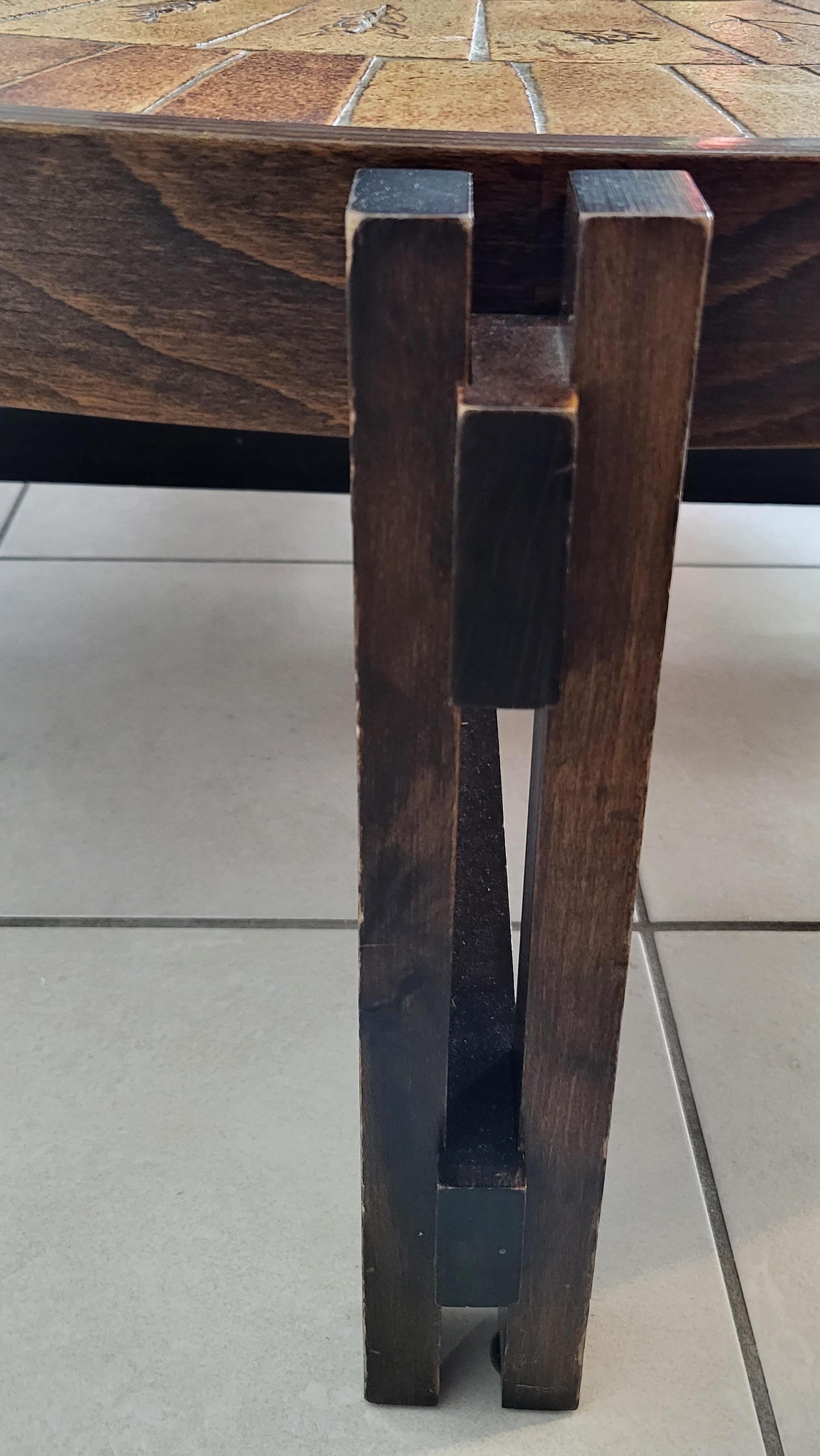 Table Roger Capron céramique Francaise design Pierre Cardin 1970 French Riviera 4