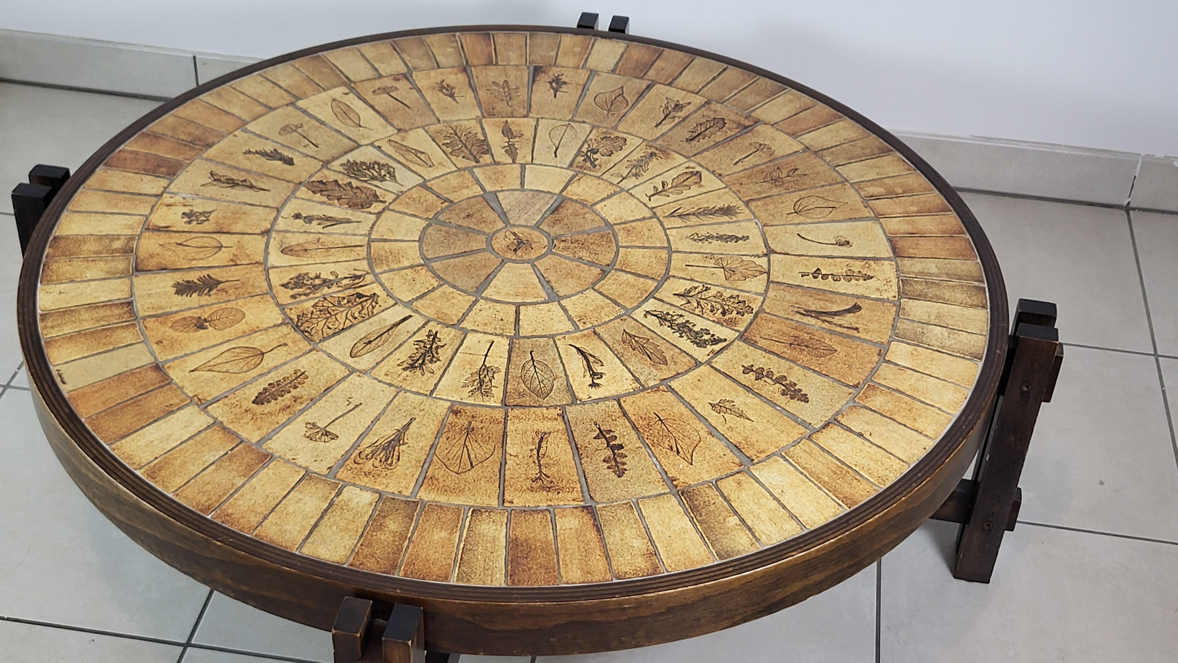 Table Roger Capron céramique Francaise design Pierre Cardin 1970 French Riviera 6