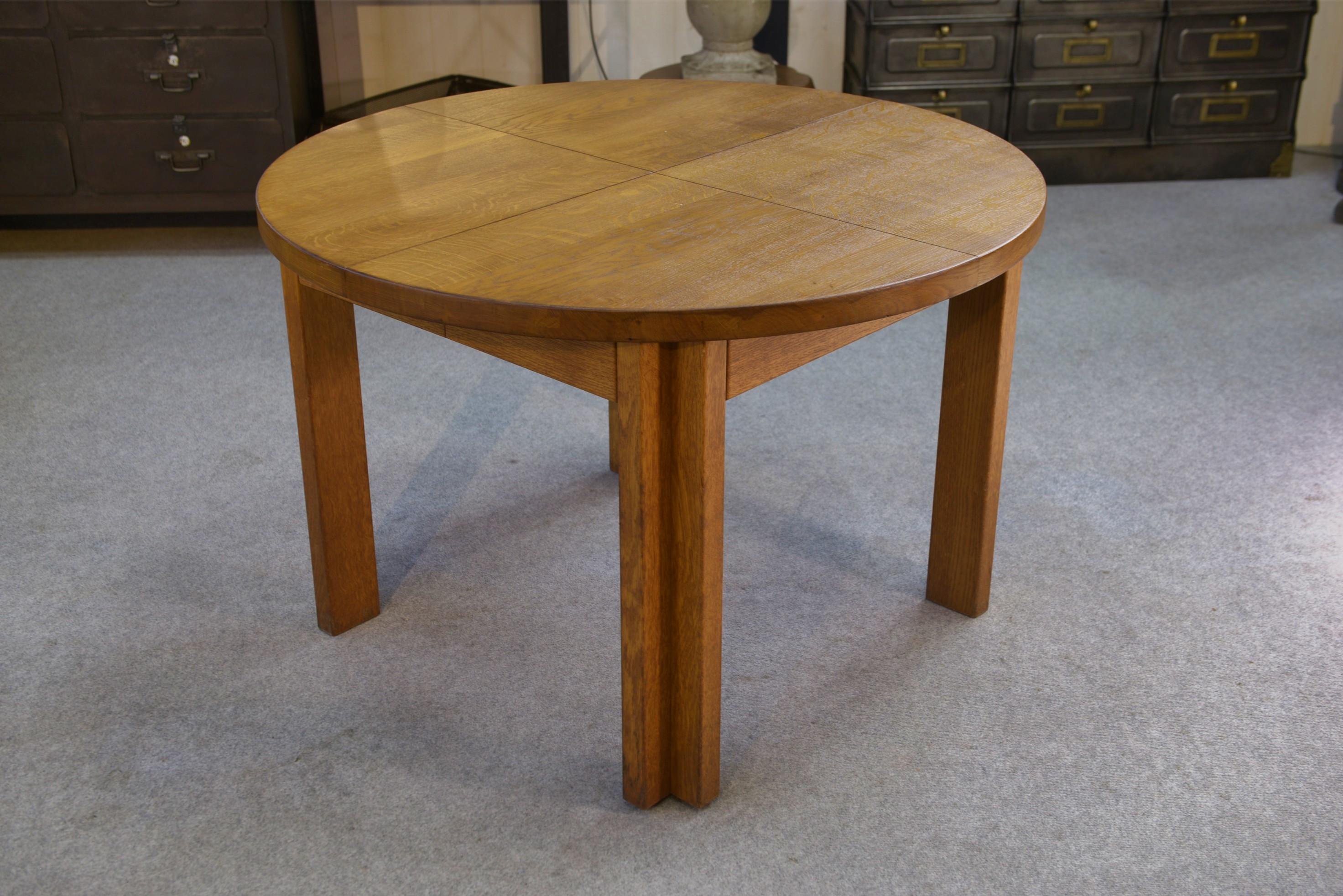 Tisch aus Massivholz von Maison Regain, 1970er Jahre im Zustand „Gut“ im Angebot in TOURCOING, FR