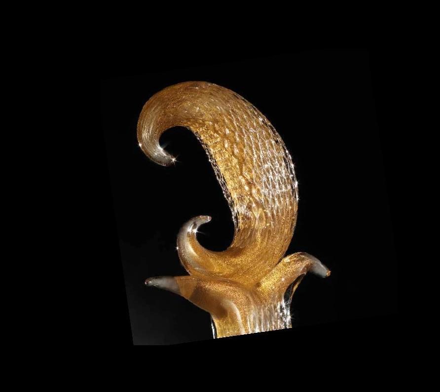 Belle Époque Table ronde en verre de Murano 