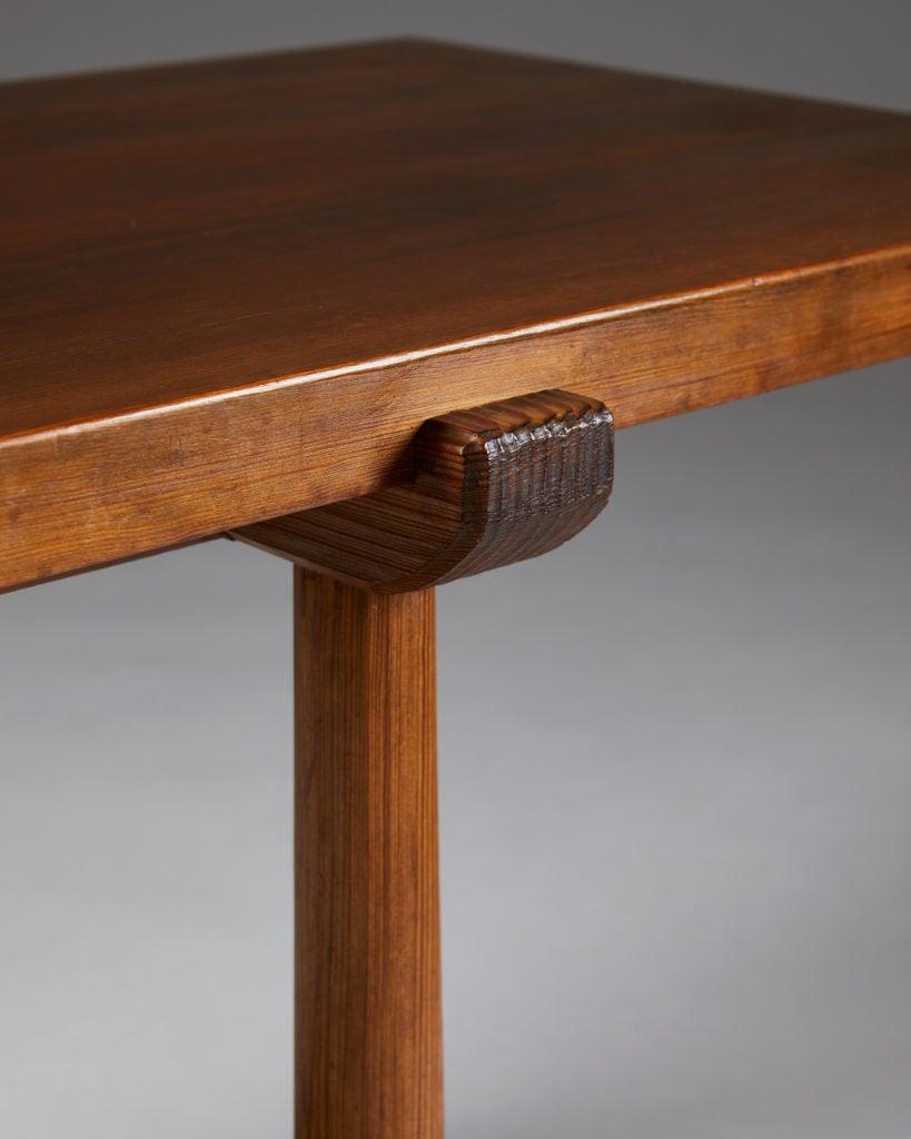 Pine Table, “Sandhamn” Designed by Axel Einar Hjorth for NK, Sweden, 1929