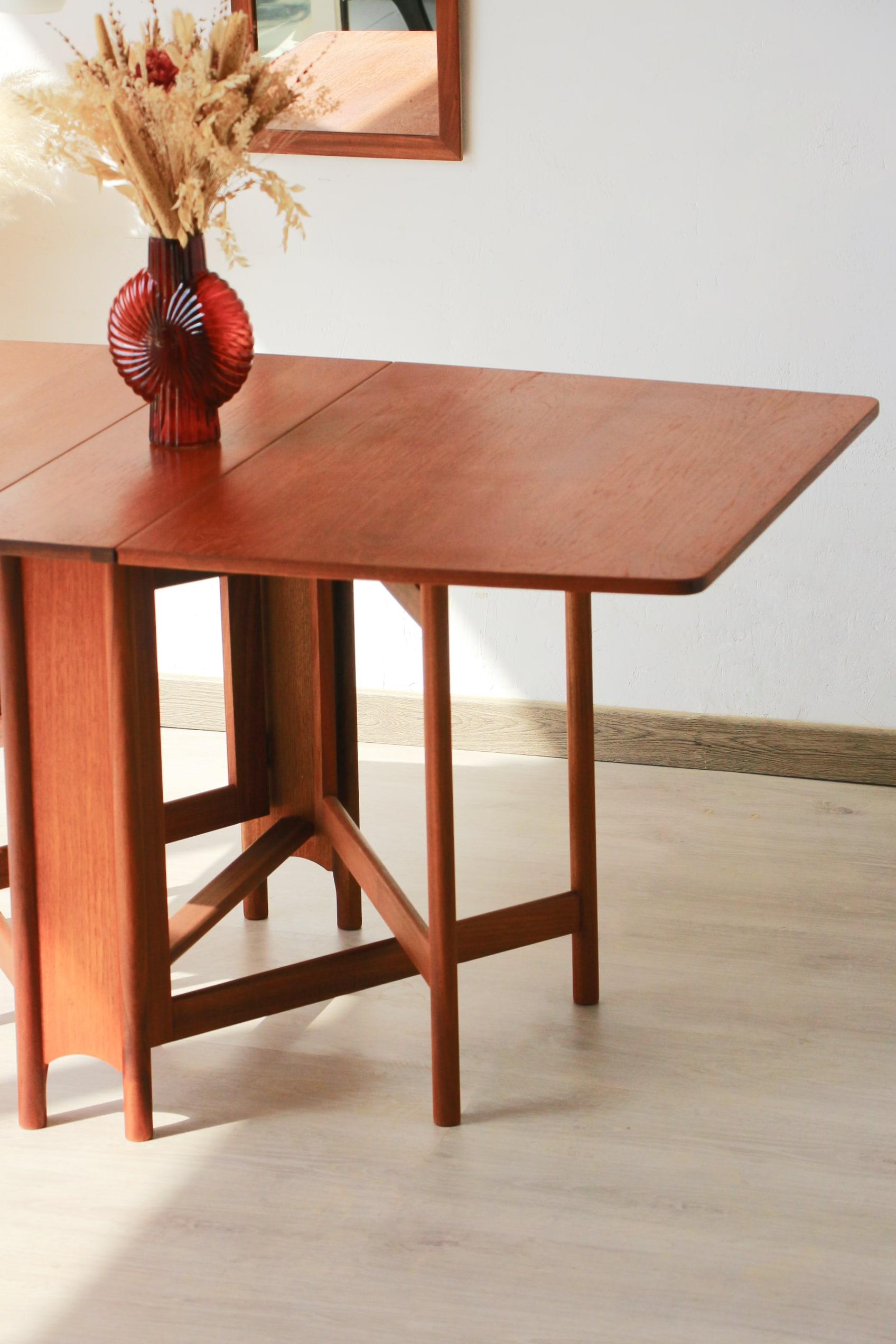 Table scandinave à abattants rectangulaire - McIntosh For Sale 4
