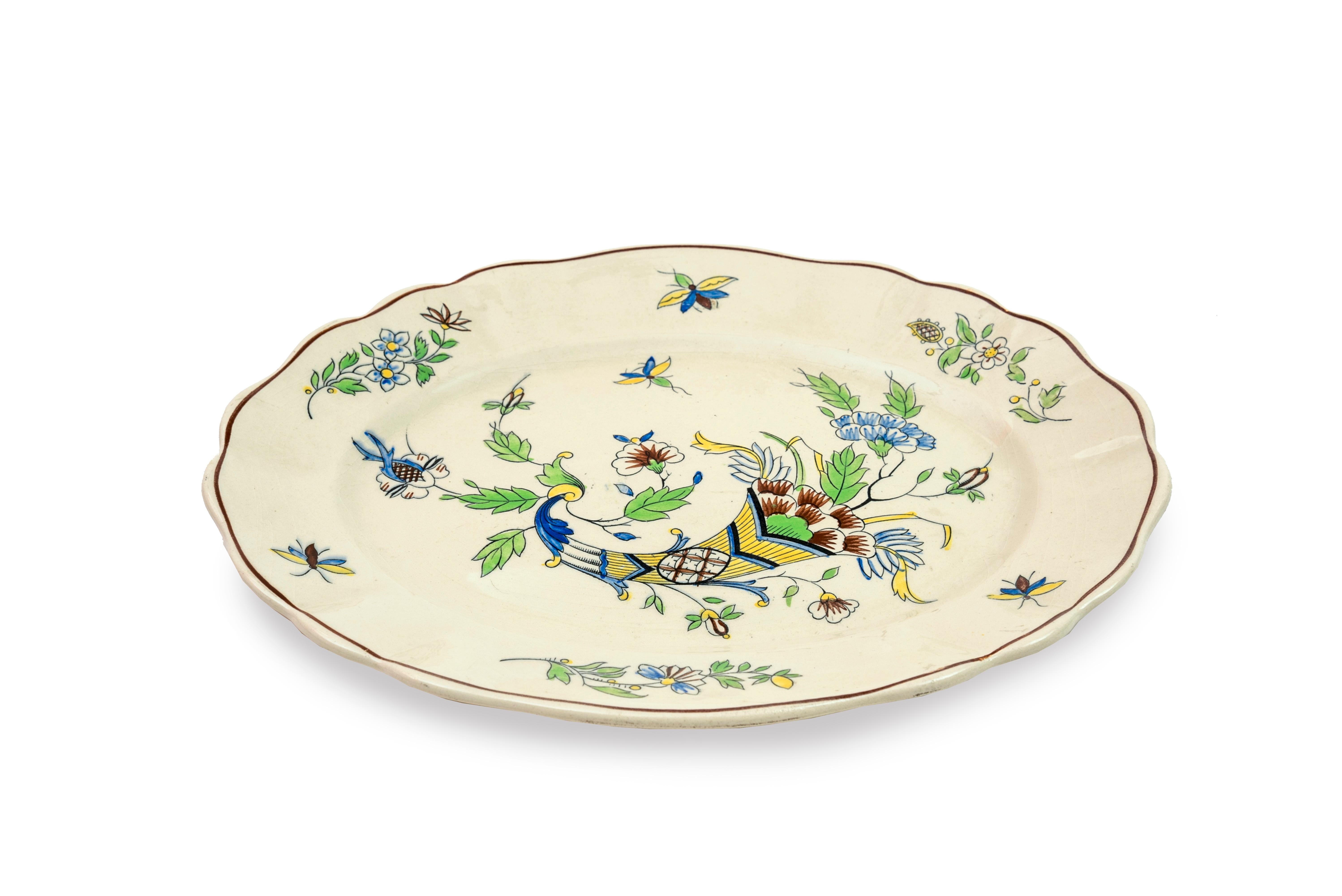 Table Service with Cornucopias, Keramis, Boch Freres, Early 20th Century For Sale 4