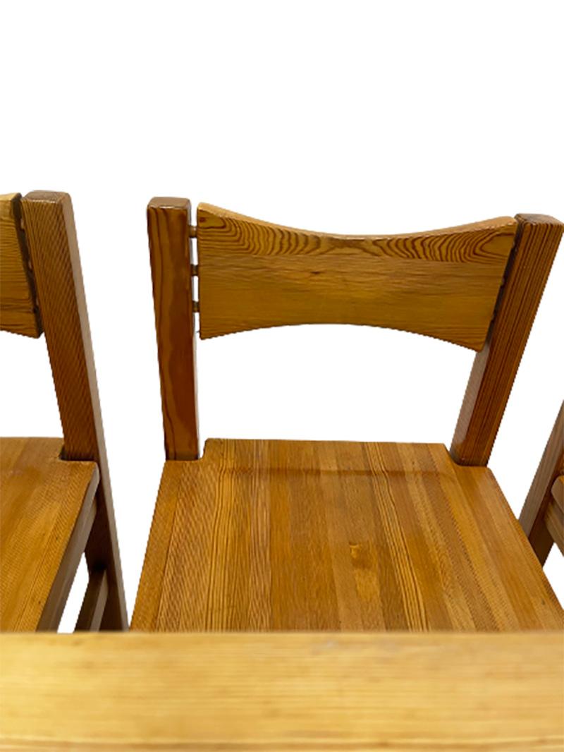 Table set designed by IIlmari Tapiovaara for Laukaan Puu, Finland 1960s For Sale 4