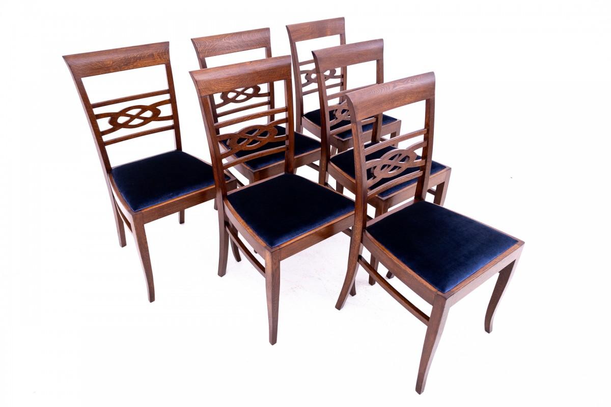 Biedermeier Table set, Poland, 1930s. After renovation.