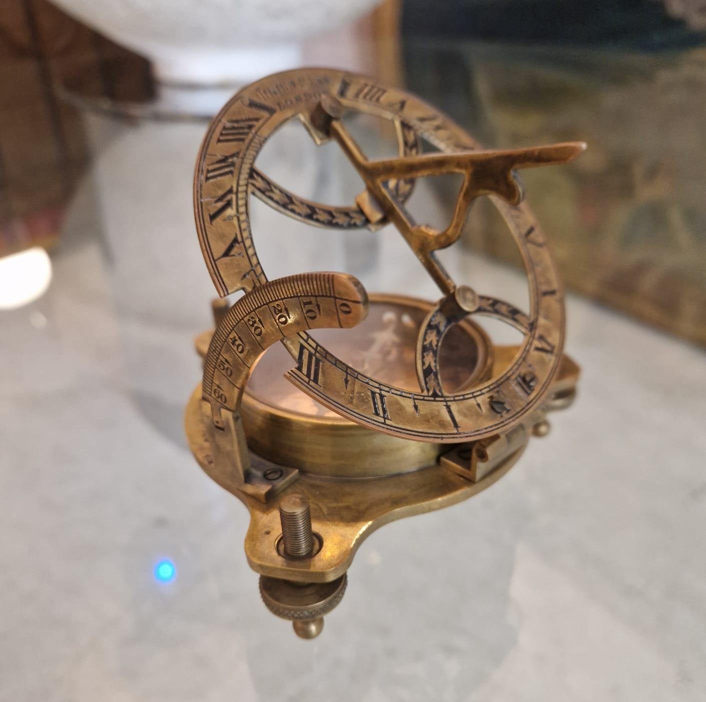 Hand-Carved Table sextant by Throughton & Simms For Sale